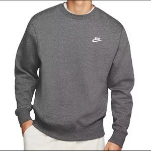Nike Fleece Crew Gray Pullover XL